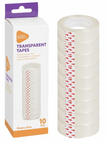 Transparant plakband 15 mm × 30 m