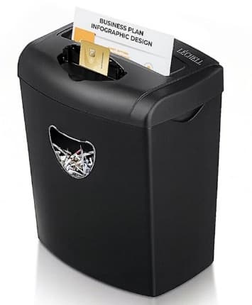 Papiervernietiger voor papier en creditcards van QLTY Shop