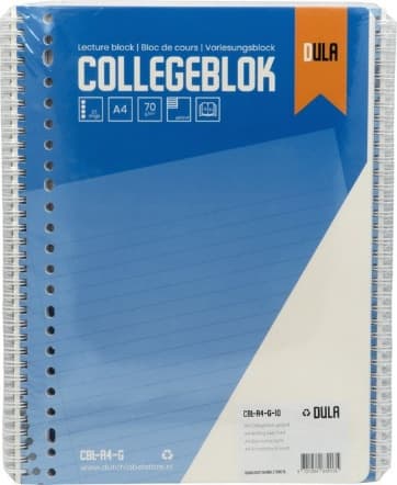 Collegeblok A4 – gelinieerd, miniatuur 1